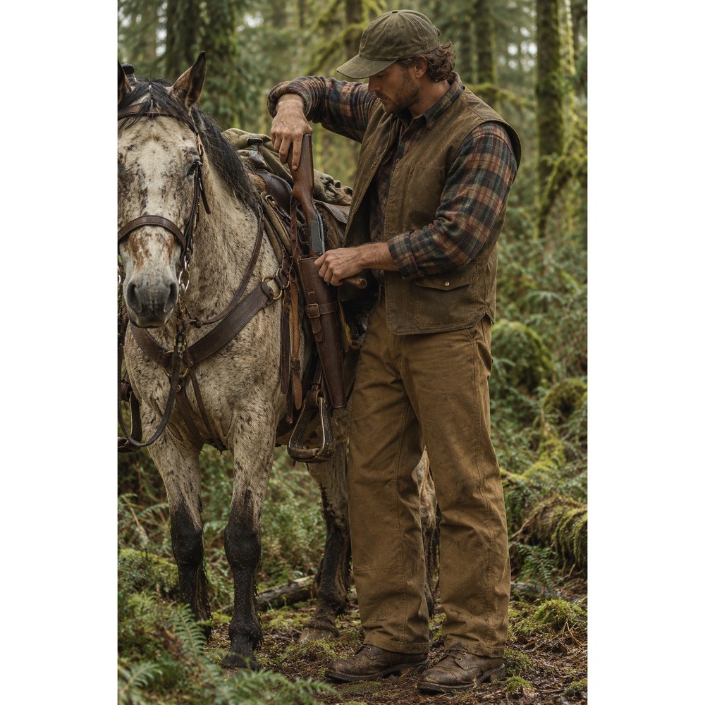 Filson Oil Finish Double Tin Cloth Pants 34x26 Gorpcore Utility Hunting Logging